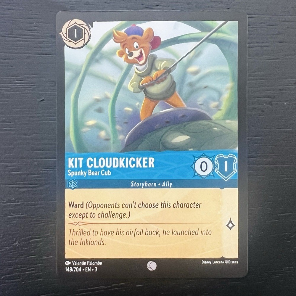 Disney Lorcana Kit Cloudkicker Spunky Bear Cub #148/204 EN‎ Common